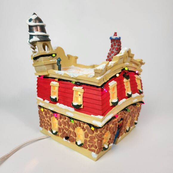 Disney Toon Town Fire Department Light Up Christmas Village Decor Holiday LED - Picture 4 of 16